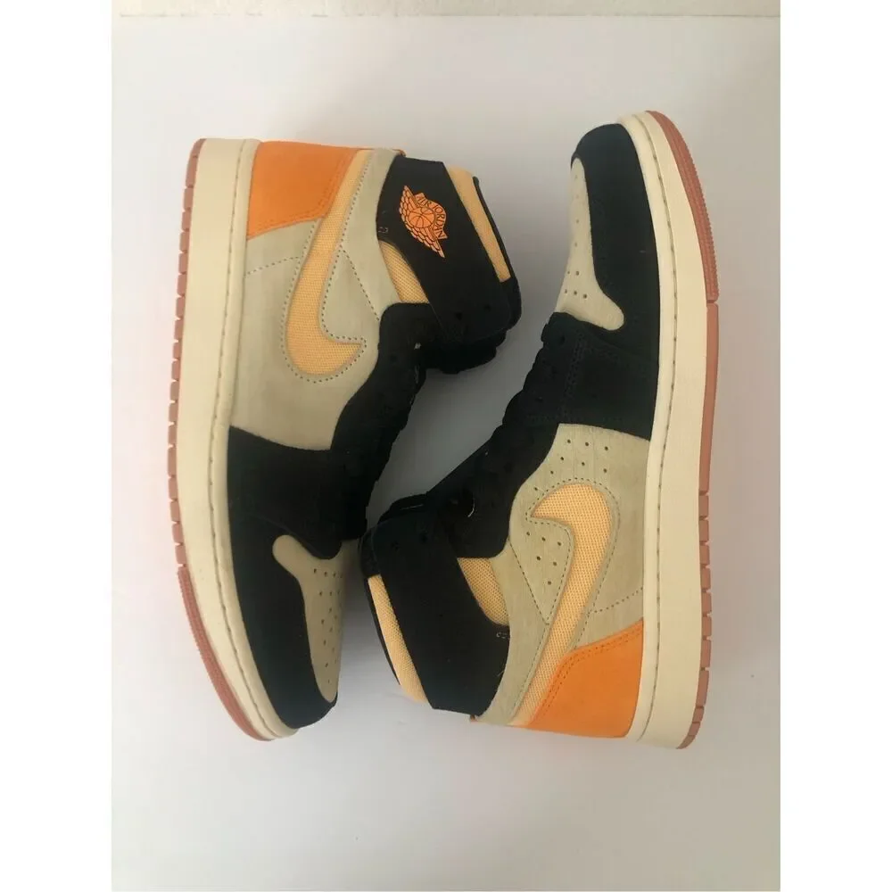 Nike Air Jordan 1 Zoom CMFT 2 Muslin/Celestial Gold-Black Men's Size 10